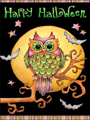 Halloween Sparkle Halloween Card - Shelburne Country Store