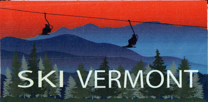 Ski Vermont Ski Lift  Magnet - Shelburne Country Store
