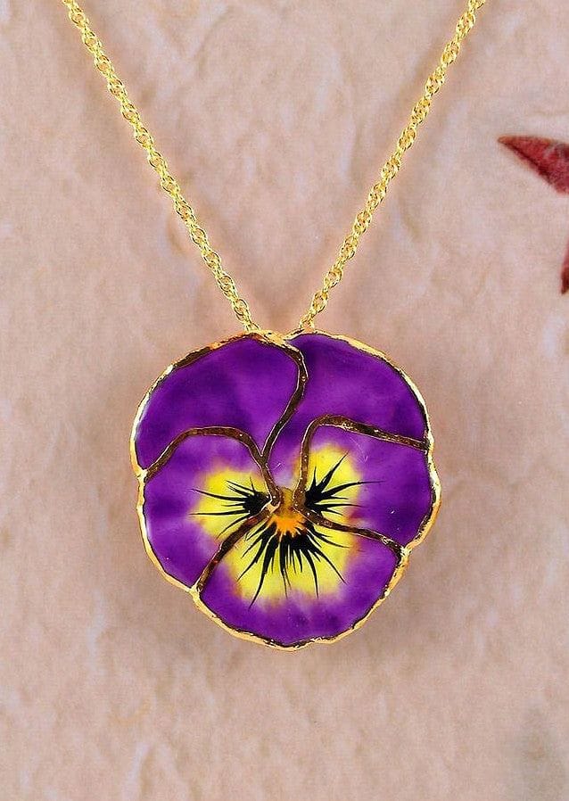 Pansy Pendant Lilca - Shelburne Country Store