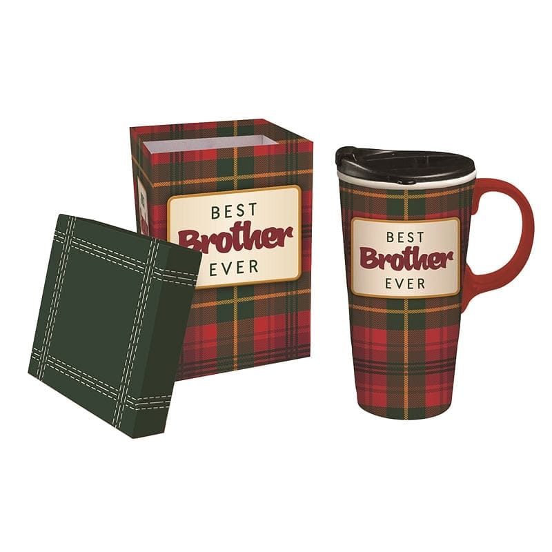 Ceramic Travel Cup, 17 oz. with Gift Box - Best Brother Ever - Shelburne Country Store