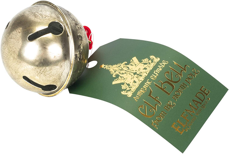Embossed Elf Jingle Bell with Ribbon - Shelburne Country Store