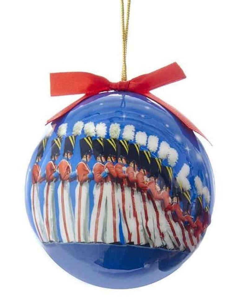 Rockettes Decoupage Ball Ornament -  Soldiers - Shelburne Country Store