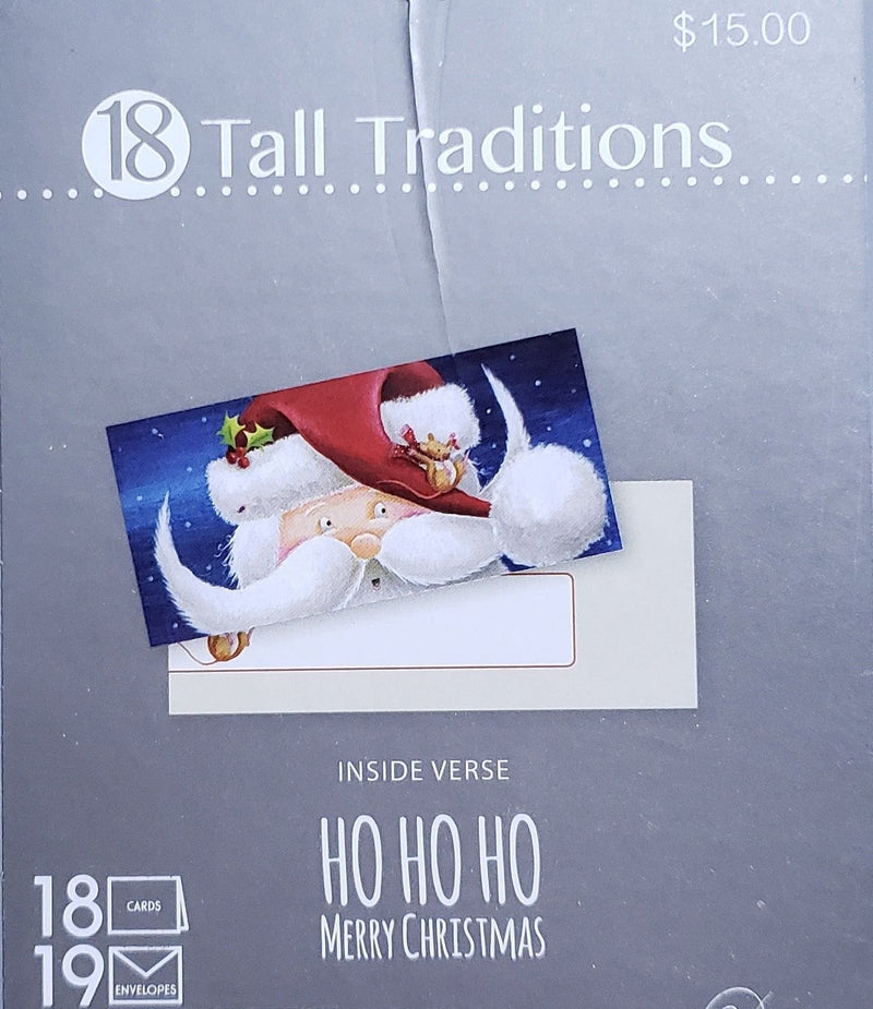 Tall Traditions 18 Card Set - Whimsical Santa - Shelburne Country Store