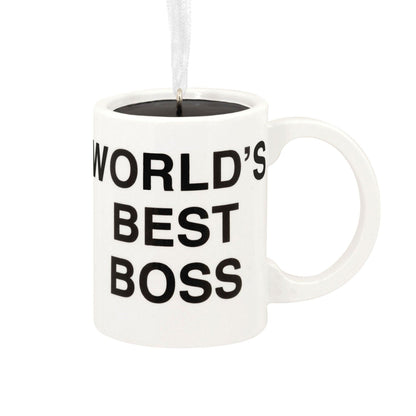 The Office World's Best Boss Coffee Mug Ornament - Shelburne Country Store