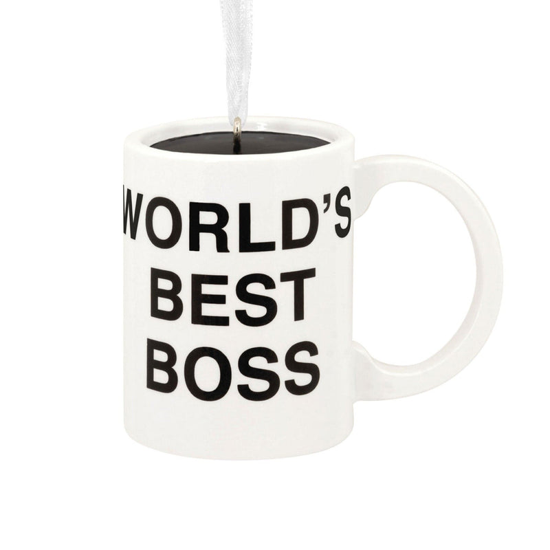 The Office World's Best Boss Coffee Mug Ornament - Shelburne Country Store