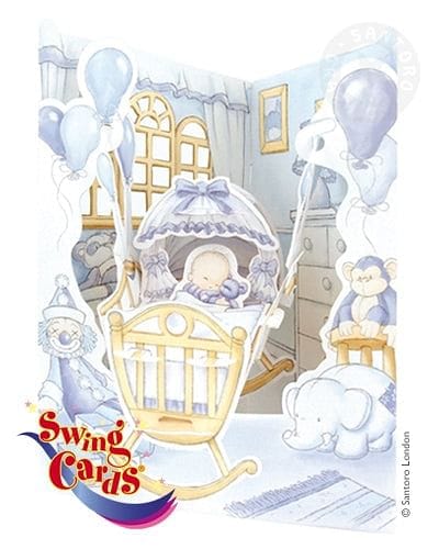 Cradle Boy - Swing Card - Shelburne Country Store