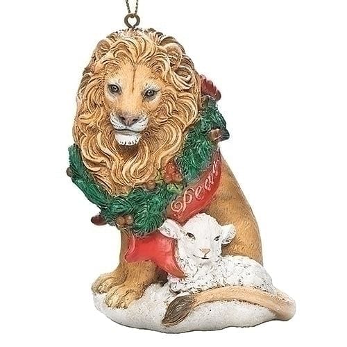 Lion and Lamb 3.5 inch Ornament - Shelburne Country Store