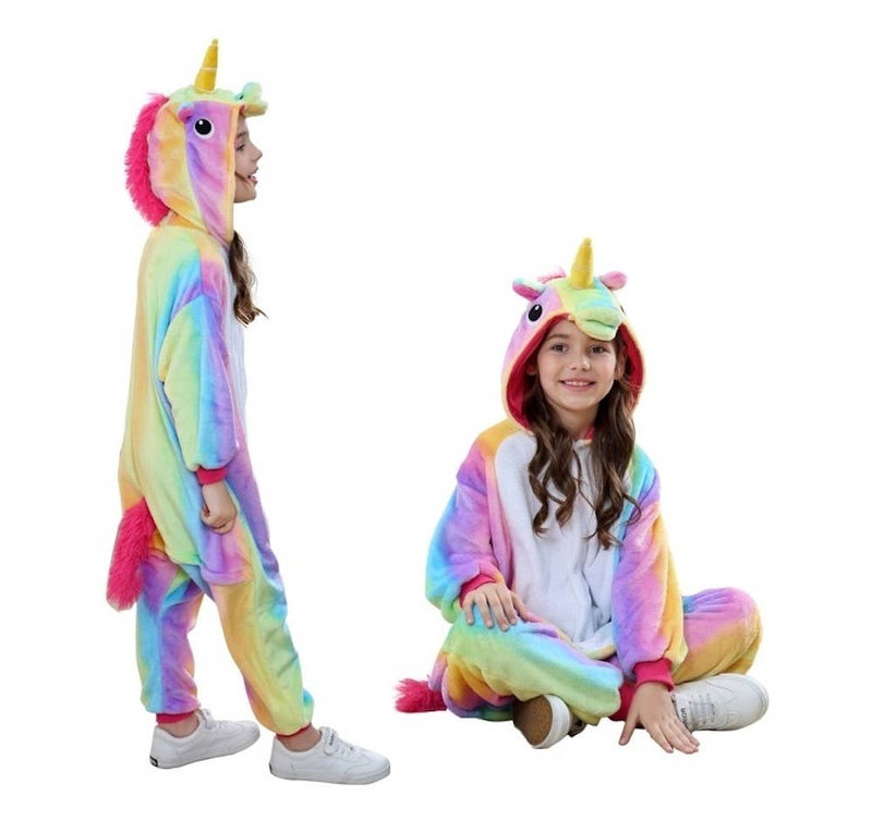 Kids Unisex Animal Onesies - Rainbow Unicorn - Shelburne Country Store