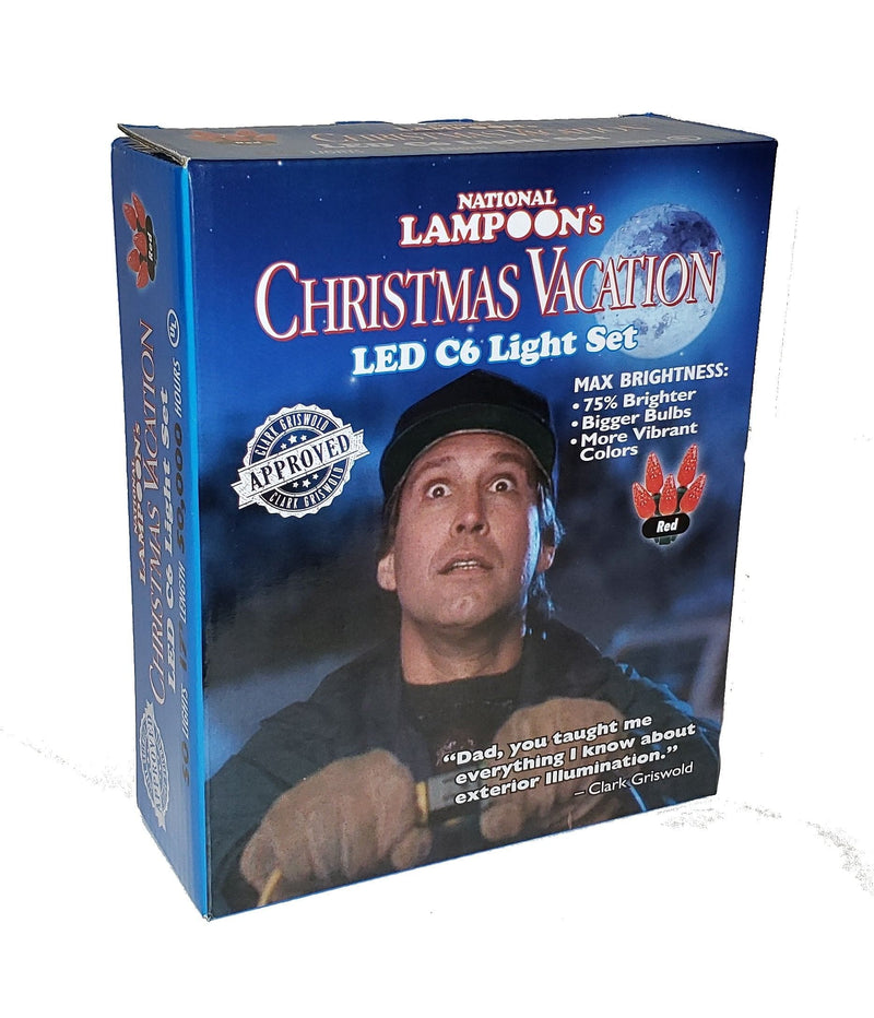Christmas Vacation String Lights - LED C6 50 Lights -  Red - Shelburne Country Store