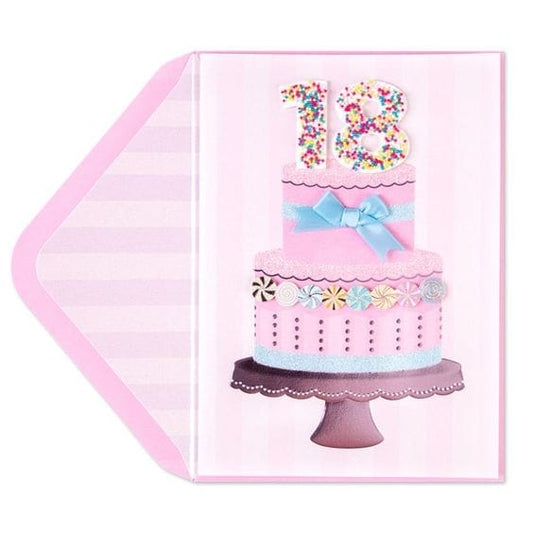 18 Sprinkles Cake Birthday Card - Shelburne Country Store