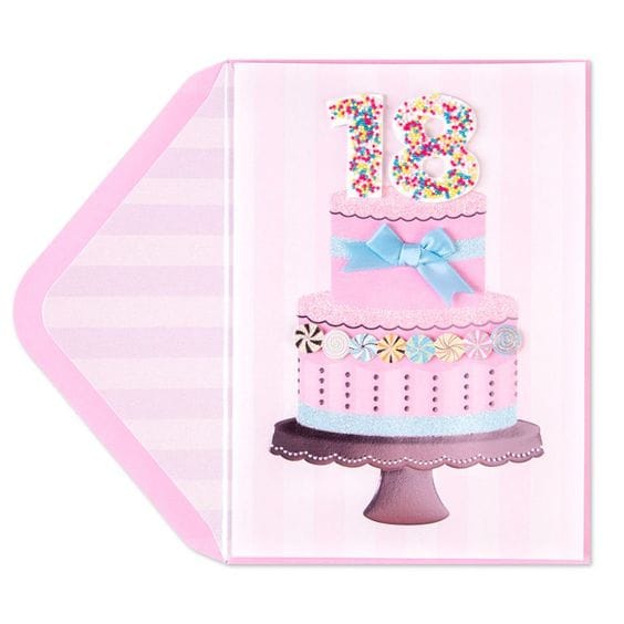 18 Sprinkles Cake Birthday Card - Shelburne Country Store