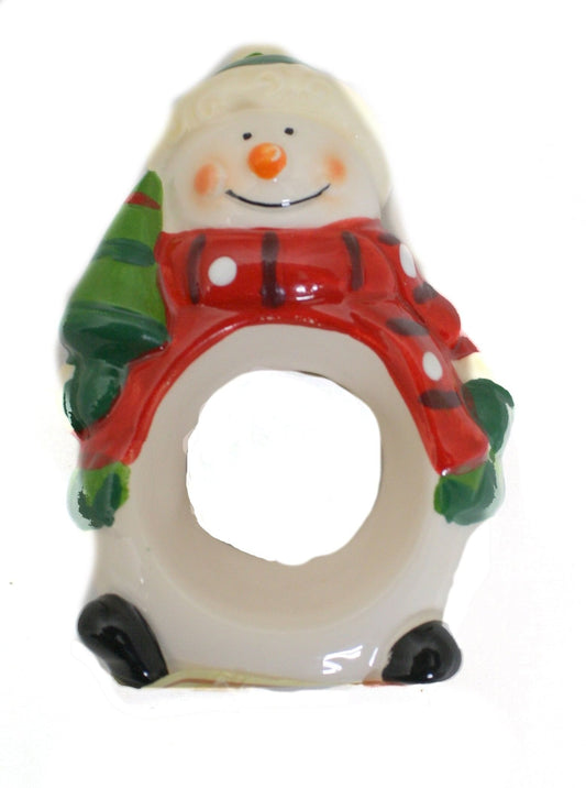 Ceramic Snowman Napkin Holder - Shelburne Country Store