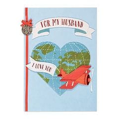 Love to Give You the World Husband  Birthday Card - Shelburne Country Store