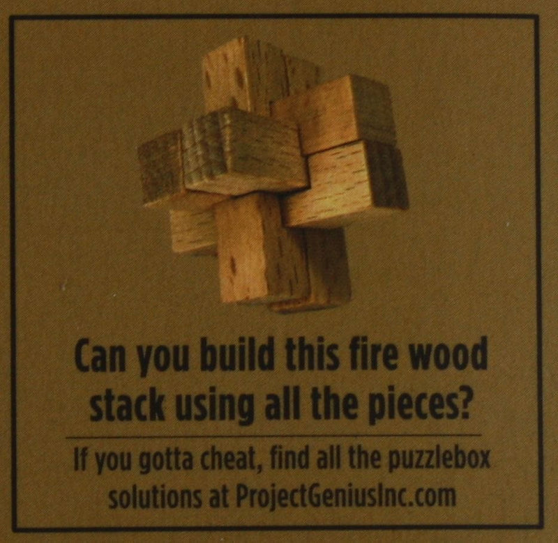 Holiday Puzzlebox Brainteaser - Firewood - Shelburne Country Store