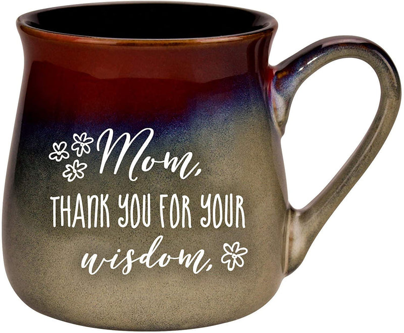 Reactive Ceramic Mug - Mom, thank you for your wisdom - Shelburne Country Store