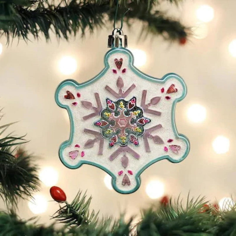 Assorted Color/Finish Ornament -  Snowflake - Shelburne Country Store
