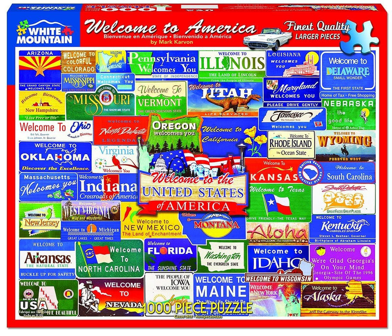 Welcome to America - 1000 Piece Puzzle - Shelburne Country Store