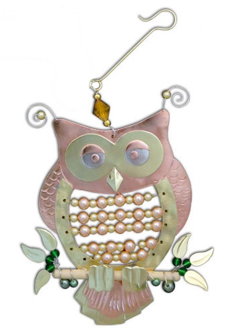 Beaded Owl Ornament - Shelburne Country Store