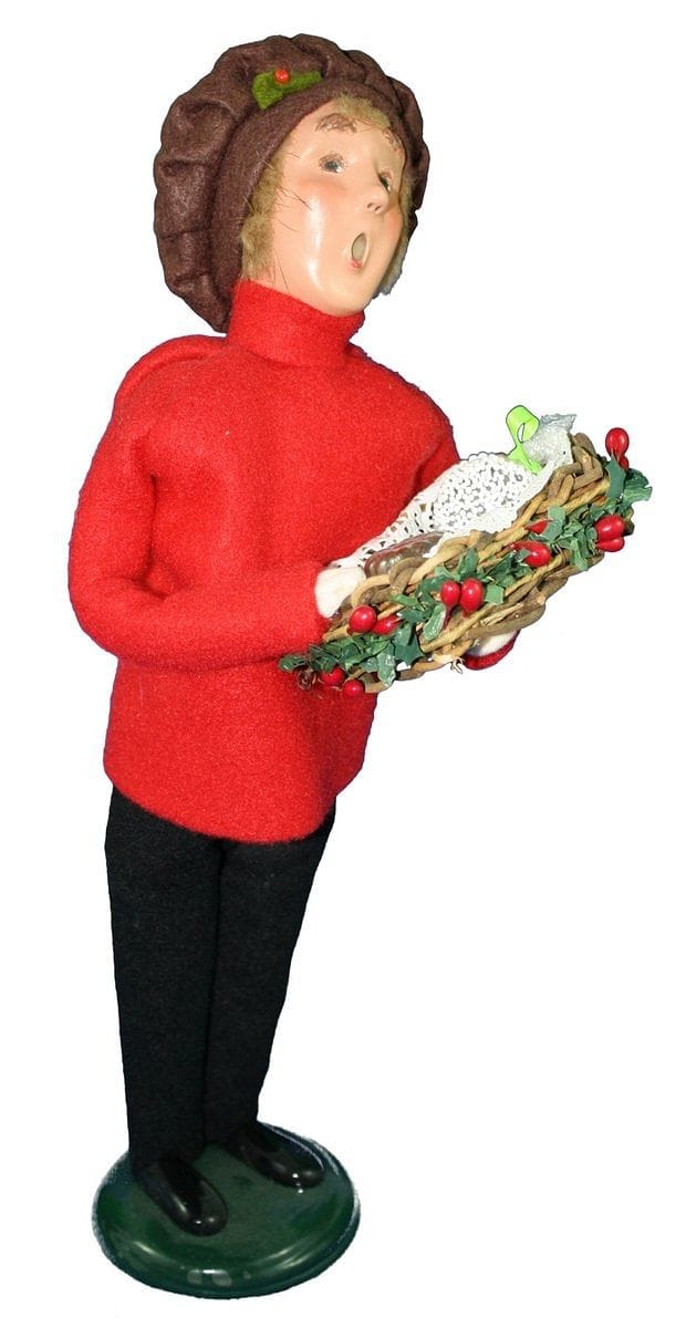 Byers Choice Caroler Figurine - Man With Chocolates - Shelburne Country Store