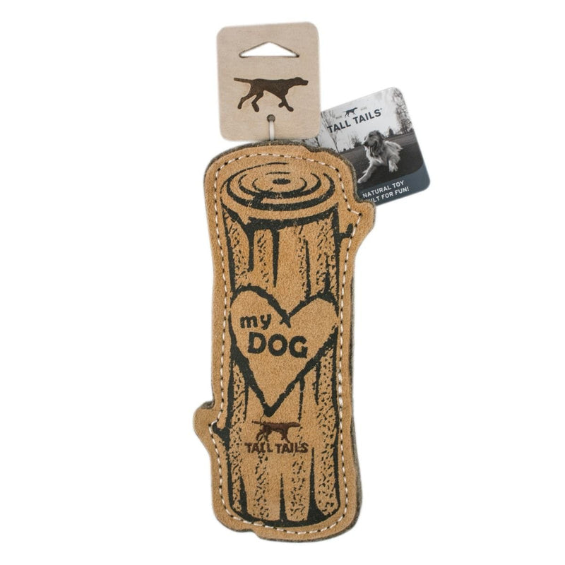 Natural Leather & Wool Love My Dog Log - 9" - Shelburne Country Store