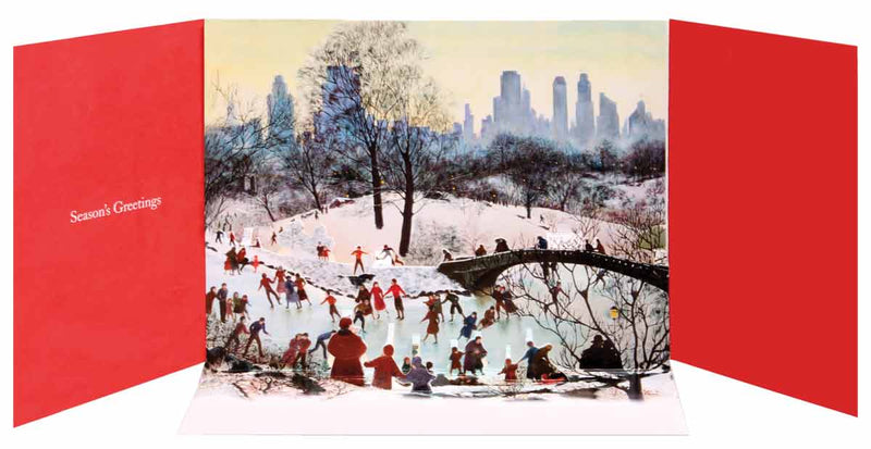 The MET - Tait: Skating in Central Park Boxed Pop-Up Holiday Cards - Shelburne Country Store