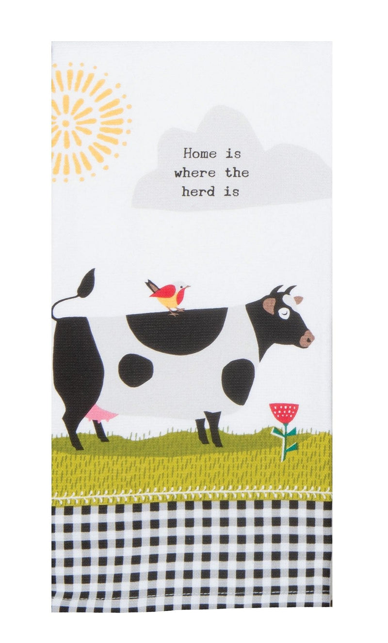 Home is Where The Herd is  Dual Purpose Terry Towel - Shelburne Country Store