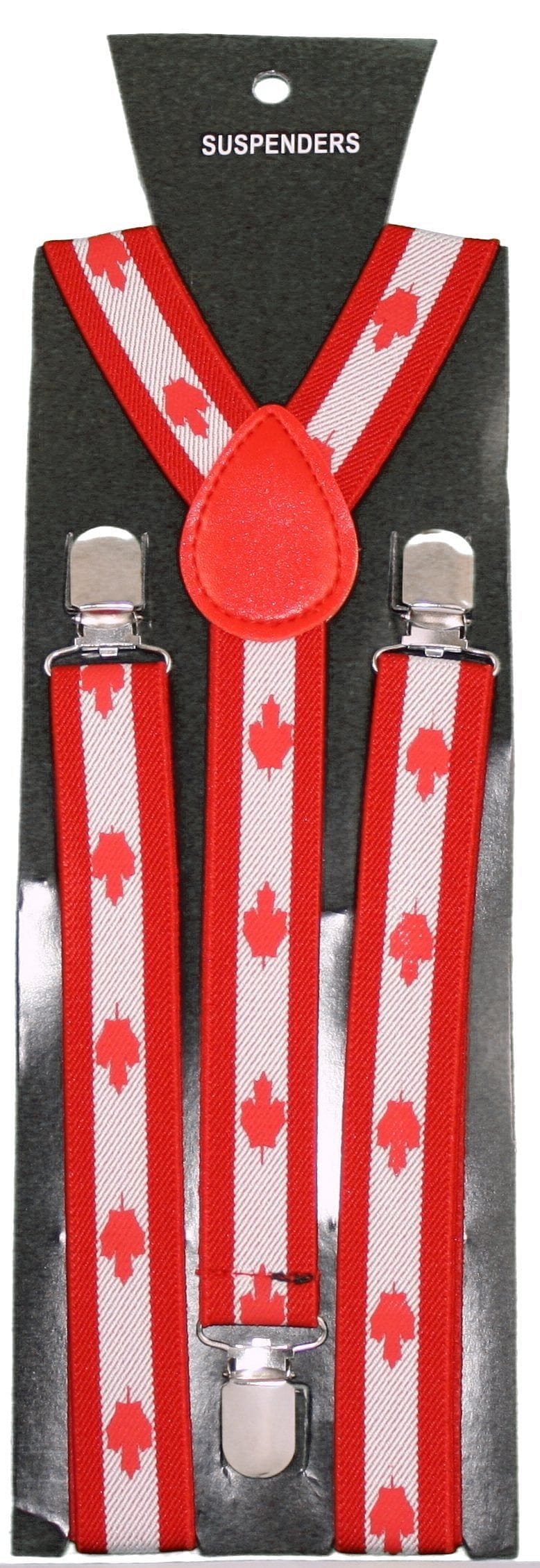 Suspenders Canadian Leaves - Shelburne Country Store