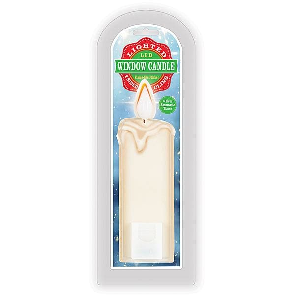 7.5" LED White Candle - Window Cling - Shelburne Country Store