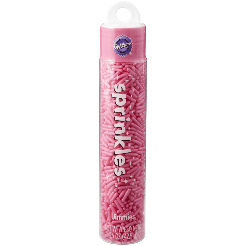 Jimmies Sprinkle Tube - Pink - 1.5 oz. - Shelburne Country Store