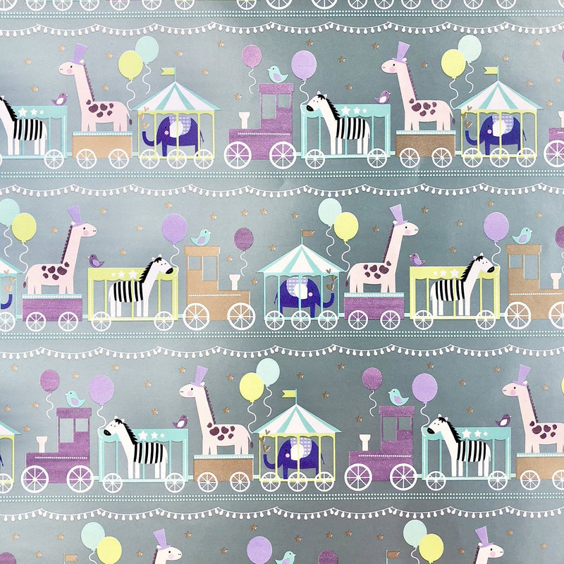 Baby Train Gift Wrap - Shelburne Country Store