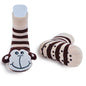Brown Monkey Rattle Socks - 0-1 year - Shelburne Country Store