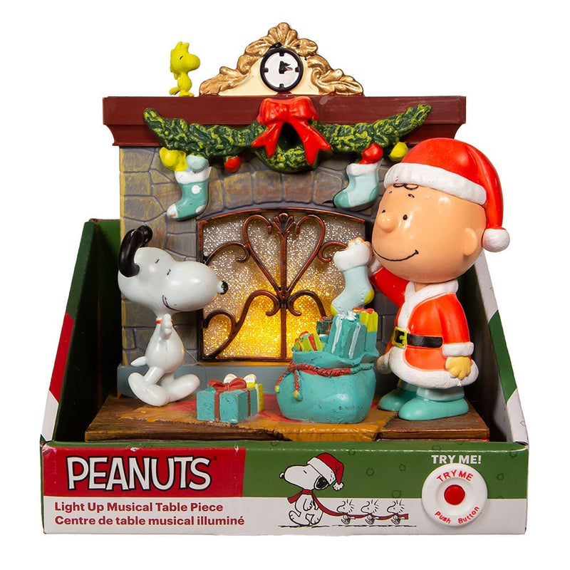 Peanuts Fire Place Musical Table Piece - Shelburne Country Store