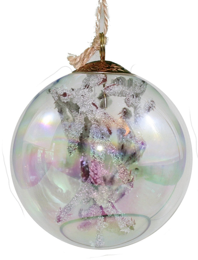 Birch and Bird Twigs in Glass Ornament - Ball - Shelburne Country Store