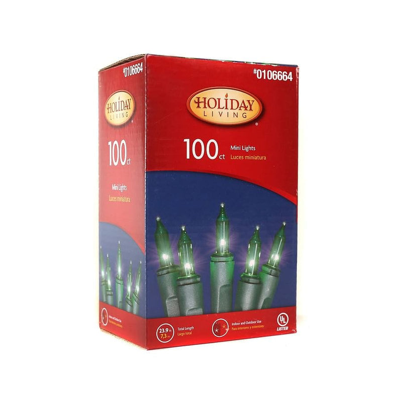 Holiday Living 100 Miniature Lights - Green - Shelburne Country Store