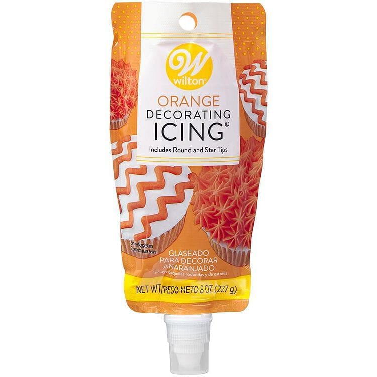Icing Pouch with Tips - 8 oz. - Orange - Shelburne Country Store