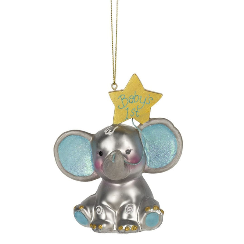 Baby's 1st Christmas Elephant Ornament - Shelburne Country Store