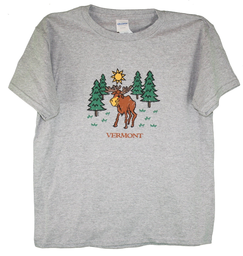 Vermont Camping Moose Youth T-Shirt - - Shelburne Country Store