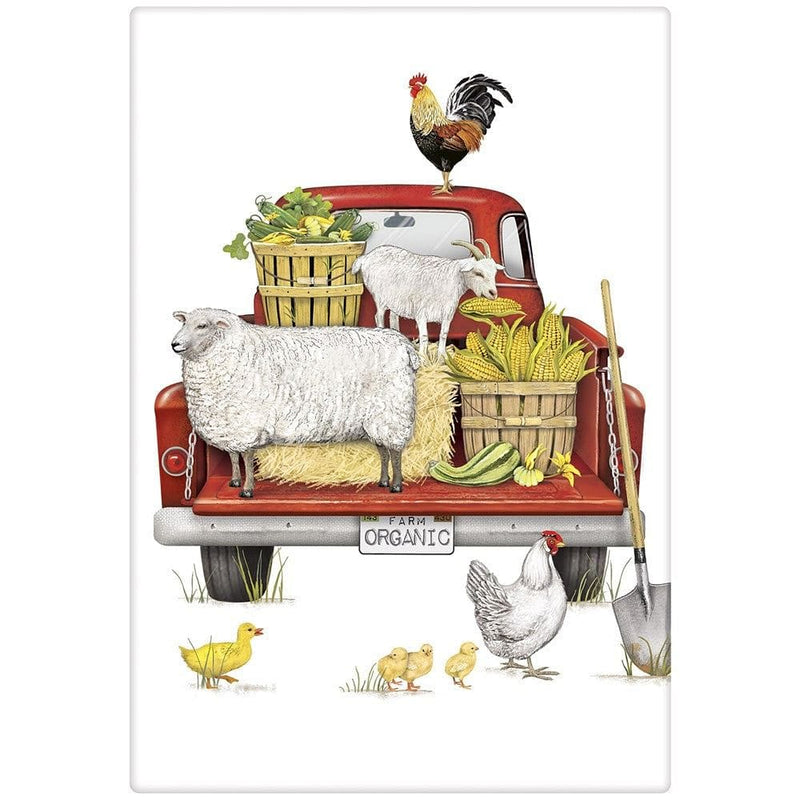Red Truck Farmhouse Bagged Towel - Shelburne Country Store