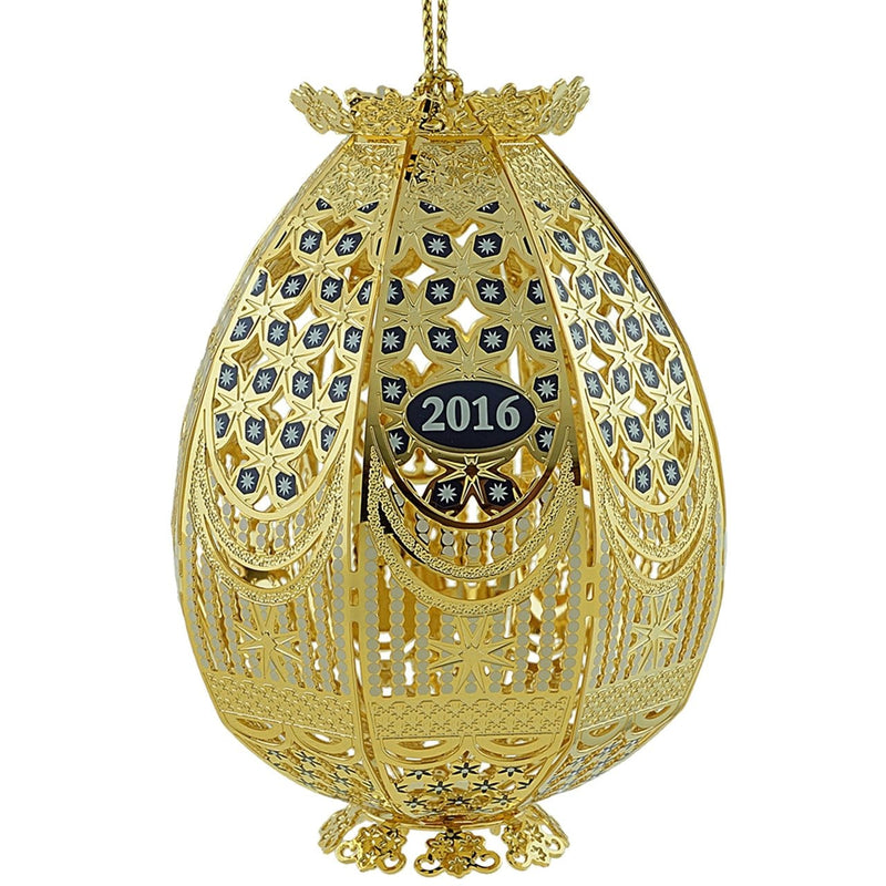 2016 3D Trellis Egg Ornament - Shelburne Country Store