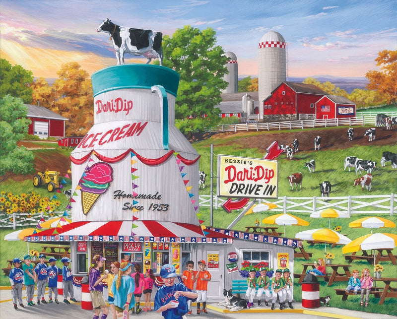 Dairy Bar   - 1000 Piece Jigsaw Puzzle - Shelburne Country Store