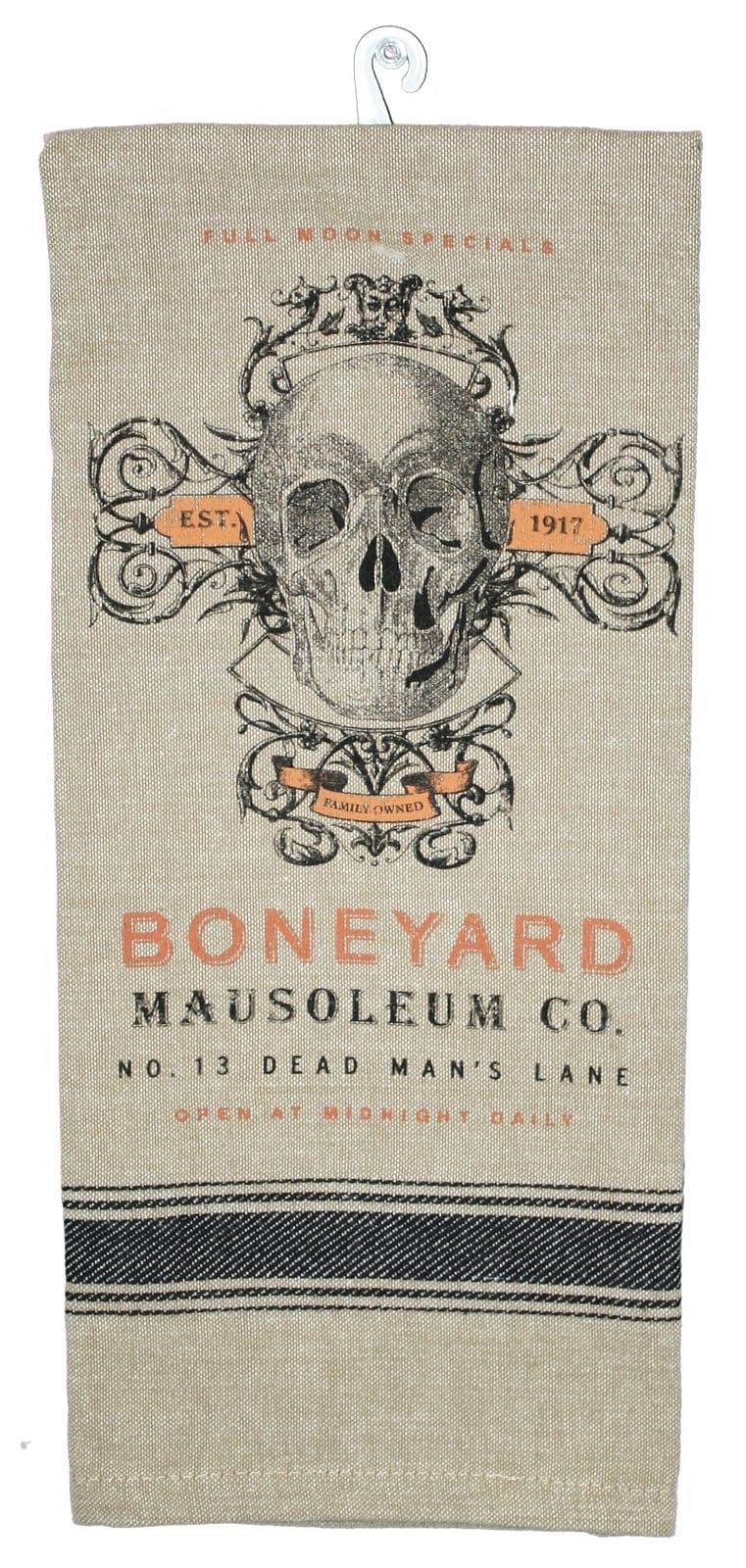 Boneyard Halloween Tea Towel - Shelburne Country Store