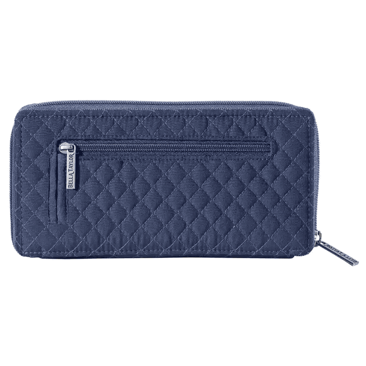 Solid Navy Rfid Slim Card Wallet - Shelburne Country Store