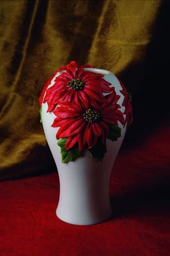Poinsettia Table Vase - Shelburne Country Store