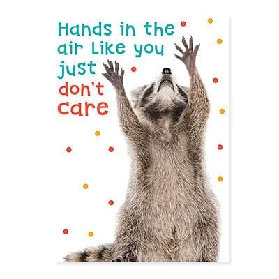 Raccoon Dancing Birthday Card - Shelburne Country Store