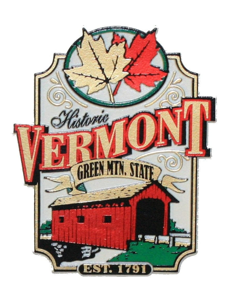 X-Large Magnet - Historic Vermont with Covered Bridge - Shelburne Country Store