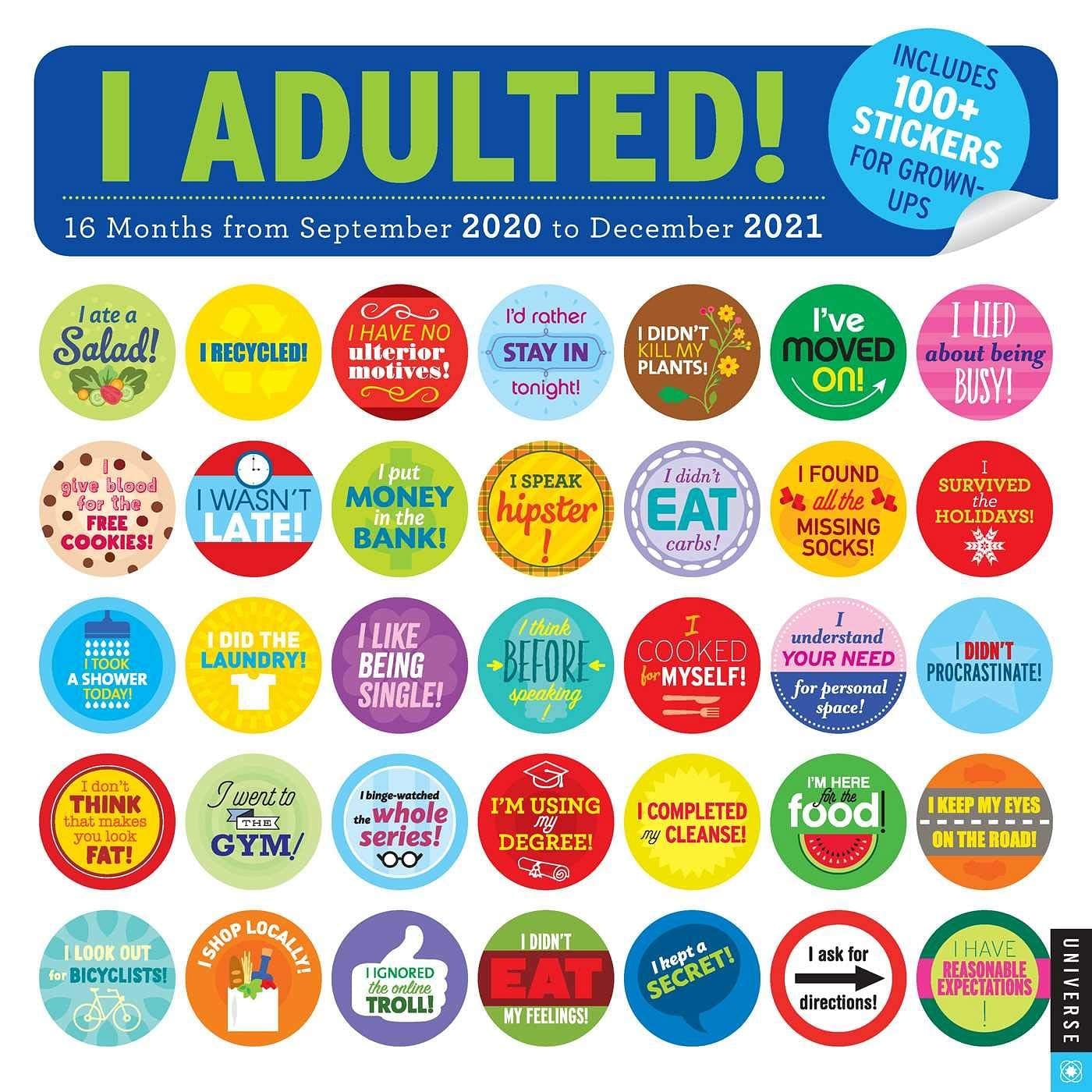 2021 I Adulted - Wall Calendar - Shelburne Country Store