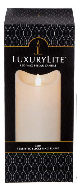 LED Wax 3x6 Pillar Candle - White - Shelburne Country Store