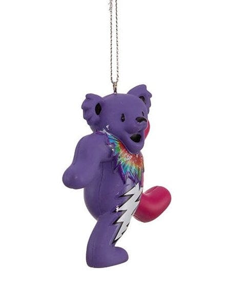 Grateful Dead Bear Ornament -  Purple - Shelburne Country Store