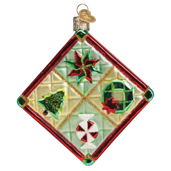 Old World Christmas Christmas Quilt Ornament - Shelburne Country Store