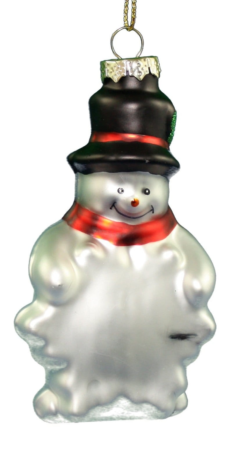 4 Inch Glass Ornaments To Personalize - Sm Tophat - Shelburne Country Store